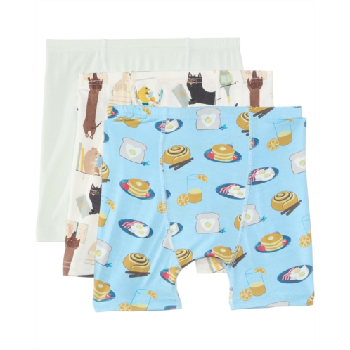 Kickee Pants Kids Print Boxer Brief Set of 3 (Big Kid)