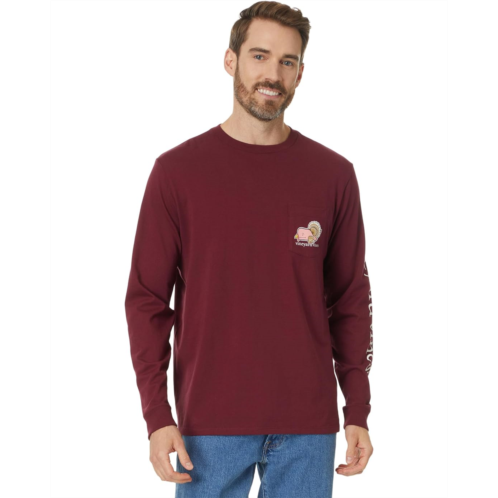 Mens Vineyard Vines Turkey Character Whale Long Sleeve