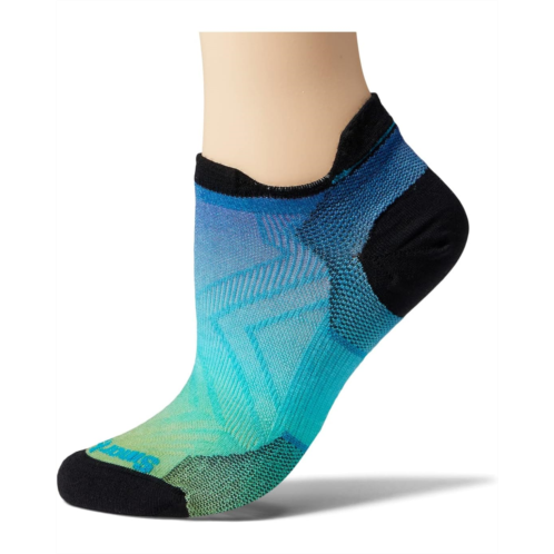 Womens Smartwool Run Zero Cushion Ombre Print Low Ankle