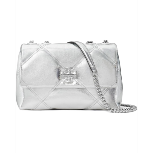 Tory Burch Kira Metallic Diamond Quilt Small Convertible Shoulder Bag