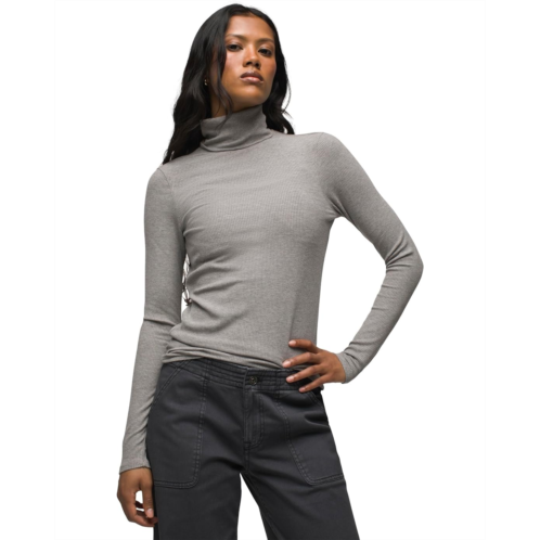 Womens Prana Foundation Rib Turtleneck