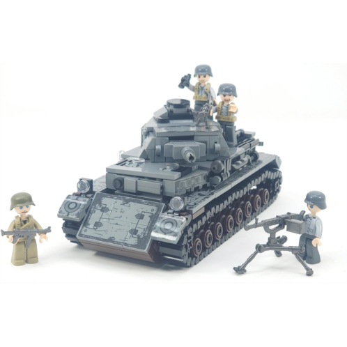 General Jims German Panzer IV Military Iron Empire WW2 Tank Building Blocks Bricks Set