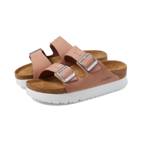 Womens Birkenstock Papillio by Birkenstock Arizona Platform Sandal - Nubuck