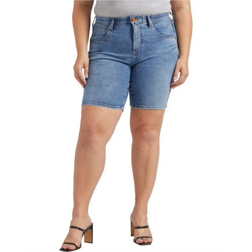 Womens Jag Jeans Plus Size Cecilia Mid-Rise 8 Shorts