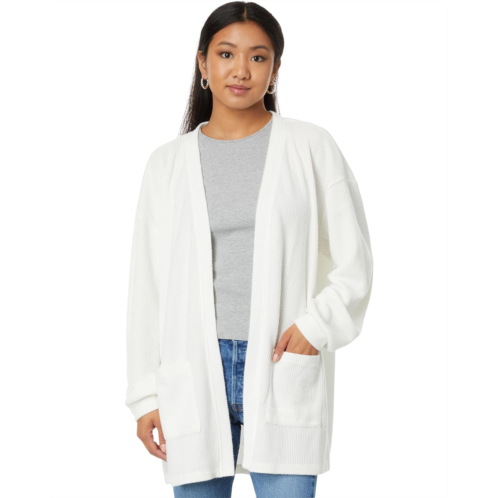 Mod-o-doc Long Sleeve Open Front Tunic Length Cardigan