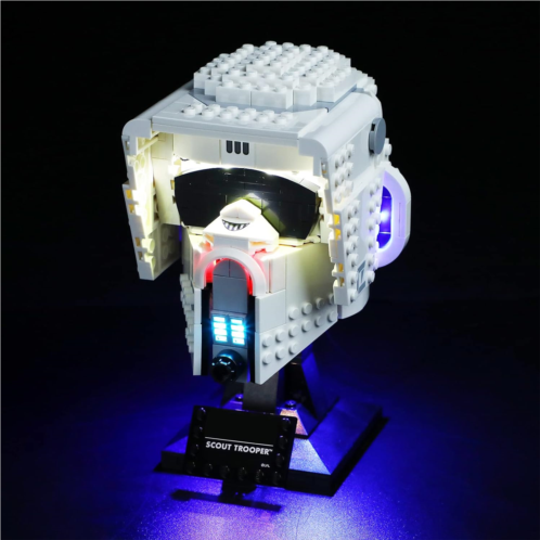 BRIKSMAX Led Lighting Kit for Scout Trooper Helmet - Compatible with Lego 75305 Building Blocks Model- Not Include The Lego Set