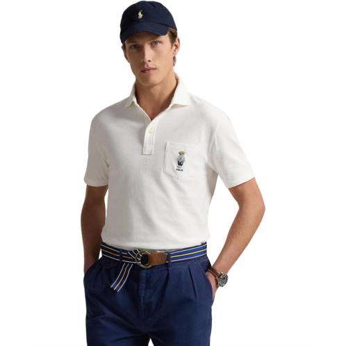 Mens Polo Ralph Lauren Classic Fit Polo Bear Mesh Polo Shirt