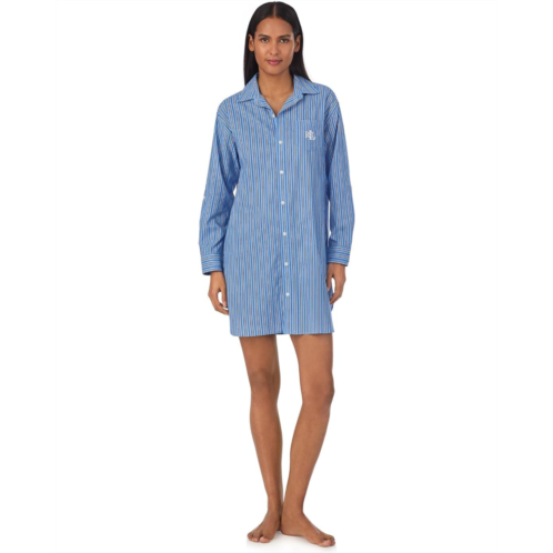 POLO Ralph Lauren Womens LAUREN Ralph Lauren Short Long Sleeve Sleepshirt