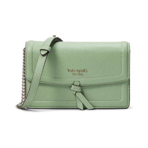 Kate Spade New York Knott Pebbled Leather Flap Crossbody