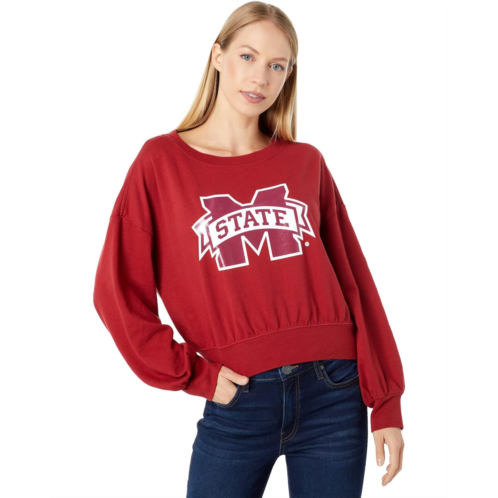 Lauren James Mississippi State Bulldogs Cropped Crew Neck Sweatshirt