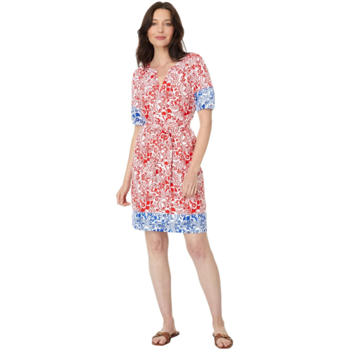 Womens Tommy Hilfiger Floral Puff Sleeve Belated Dress