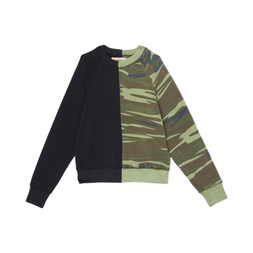 Vintage Havana Kids Color-Block Camo Fleece Crew Neck (Little Kids/Big Kids)