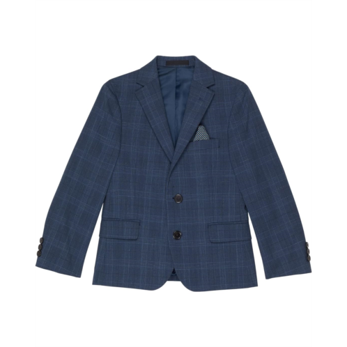 POLO Ralph Lauren Kids Bright Blue Plaid Suit Separate Jacket (Big Kids)