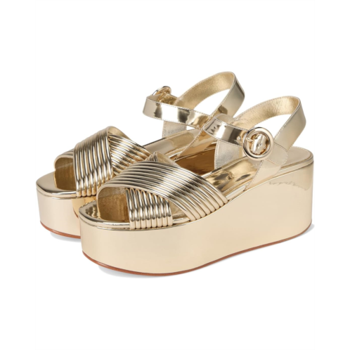 Womens Tory Burch Bombe Cross Strap Platform Sandal 50 mm