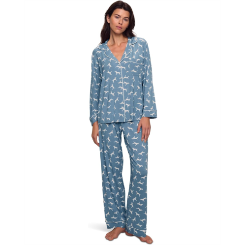 Womens Eberjey Gisele Printed Long Pj Set