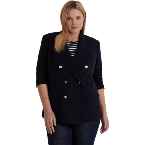 POLO RALPH LAUREN Plus Size Wool Crepe Blazer
