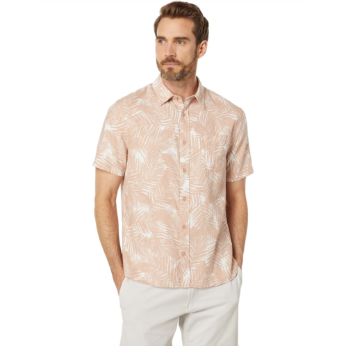 Vince Palm Print Short Sleeve