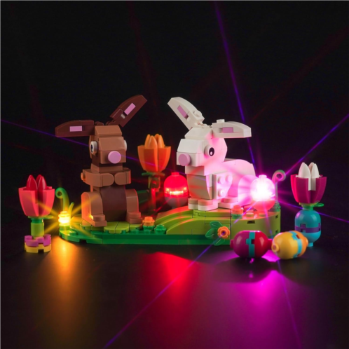 Hilighting Upgraded Led Light Kit for Lego Easter Rabbits Display Building Set, Compatible with Lego 40523, Gift Idea for Easter Decorations (Model Not Included)