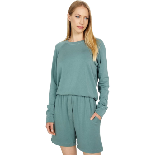 SUNDRY Cropped Super Soft Viscose Fleece Sweatshirt