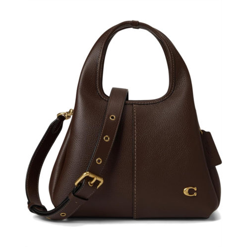 COACH Polished Pebble Leather Lana Shoulder Bag 23