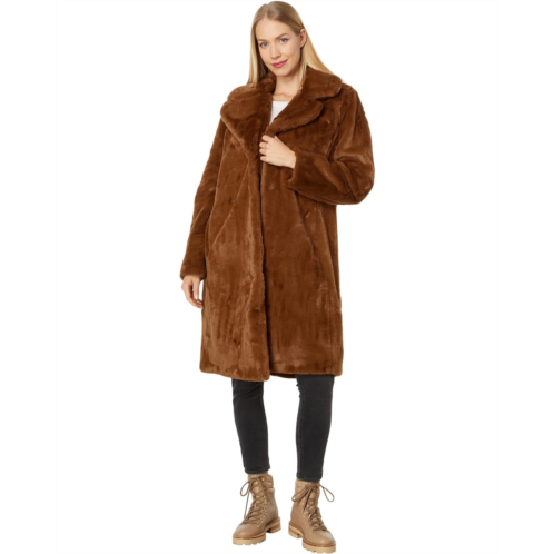 NVLT Short Pile Faux Fur Star Print Jacket