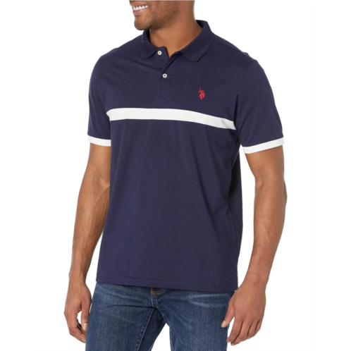 U.S. POLO ASSN. Thin Chest Stripe Sleeve Cuff Knit Shirt