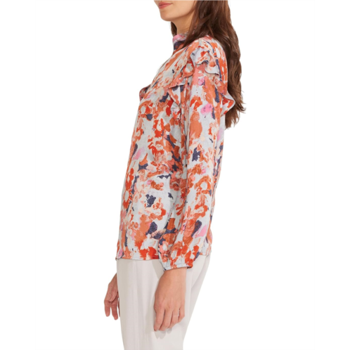 Womens NIC+ZOE Petite Pressed Petals Top