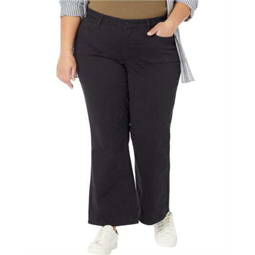 NYDJ Plus Size Relaxed Flare in Black Pearl