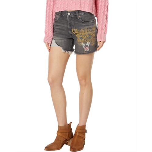Lucky Brand 90s Midi Denim Shorts in Cool Cat