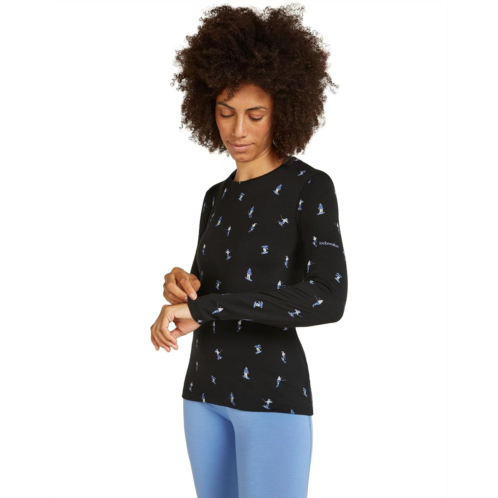 Icebreaker Merino 200 Oasis Long Sleeve Crewe Snow Day