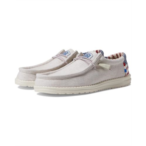 Mens Hey Dude Wally Patriotic Slip-On Casual Shoes
