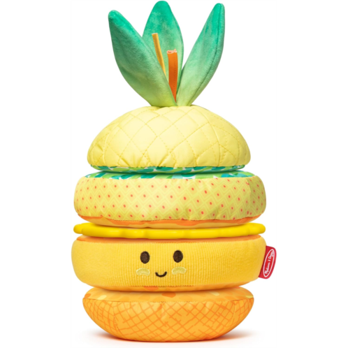 Melissa & Doug Multi-Sensory Pineapple Soft Stacker Infant Toy - Stacking Toys For Babies, Pineapple Stacking Toy For Infants