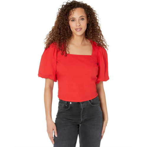 Vince Camuto Puff Sleeve Square Neck Blouse