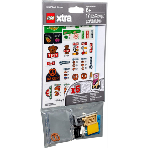 LEGO Signs and Decals Accessories (Xtra) 17 Total Pieces with 5 Decal Sheets