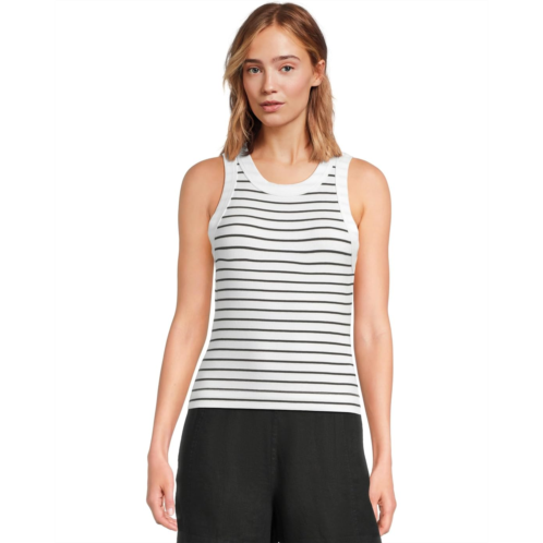 Womens Michael Stars Gina Wide Binding Crop Tank