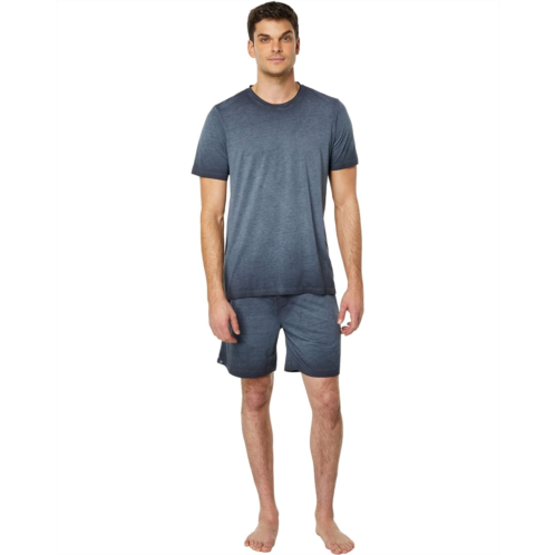 Mens Barefoot Dreams Malibu Collection Tri-Blend Tee and Shorts Set