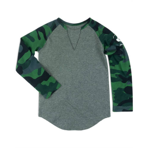 Appaman Kids Camo Sleeve Baseball Tee (Toddler/Little Kids/Big Kids)