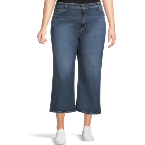 POLO RALPH LAUREN Womens Lauren Ralph Lauren High-Rise Wide-leg Cropped Jean
