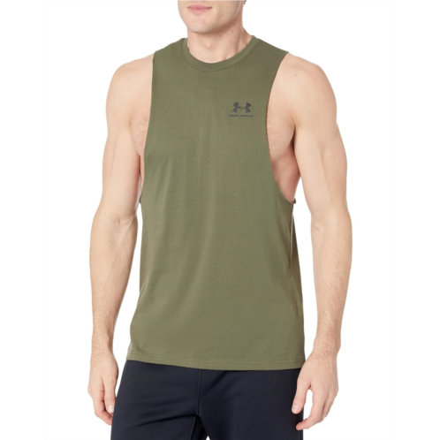 Mens Under Armour Left Chest Cutoff Tank