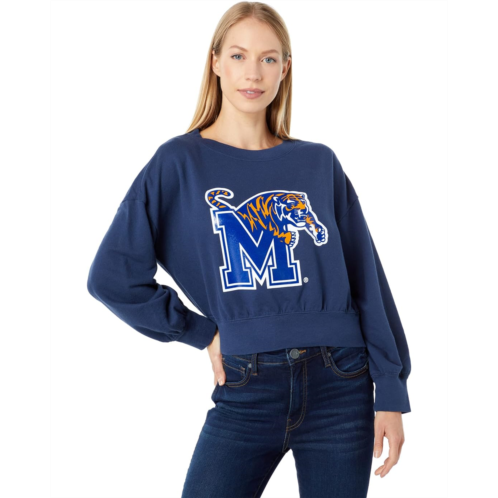 Lauren James Memphis Tigers Cropped Crew Neck Sweatshirt