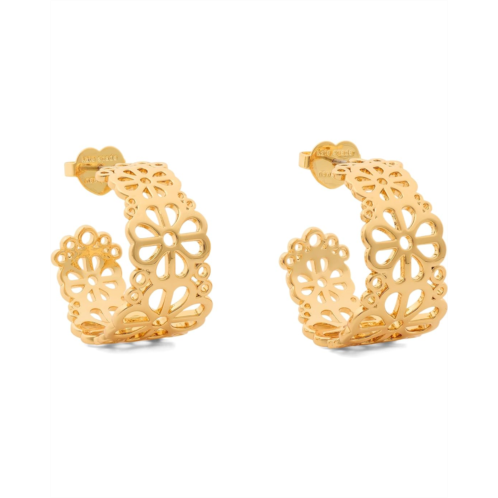 Kate Spade New York Spade Flower Lace Hoops