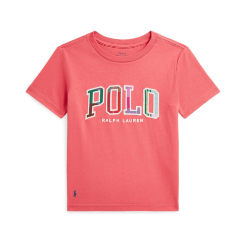 Polo Ralph Lauren Kids Madras-Logo Cotton Jersey Tee (Toddler/Little Kid)