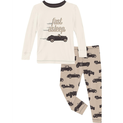 Kickee Pants Kids Long Sleeve Graphic Pajama Set (Big Kids)