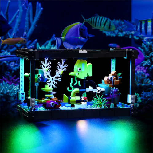 Vaodest LED Light for Lego 31122 Fish Tank Creator 3-in-1 Model,Design and Configuration Compatible with Model 31122 (LED Light Only, Not Building Block Kit)