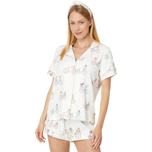 P.J. Salvage Womens PJ Salvage Floral Market Pajama Pj Set