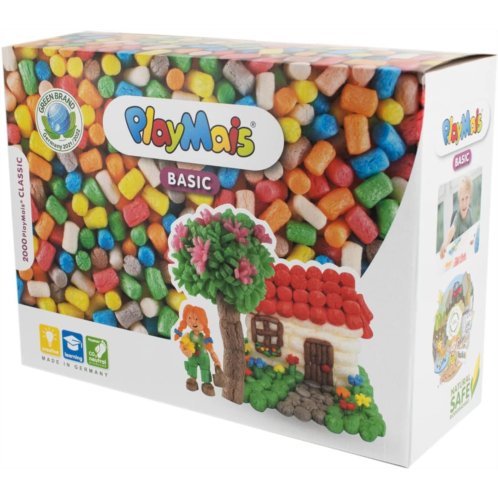 PlayMais Basic Extra Large Craft kit for Kids from 3 Years 2000 for Crafts Natural Toy stimulates Creativity & Motor Skills for Girls & Boys Made in Germany