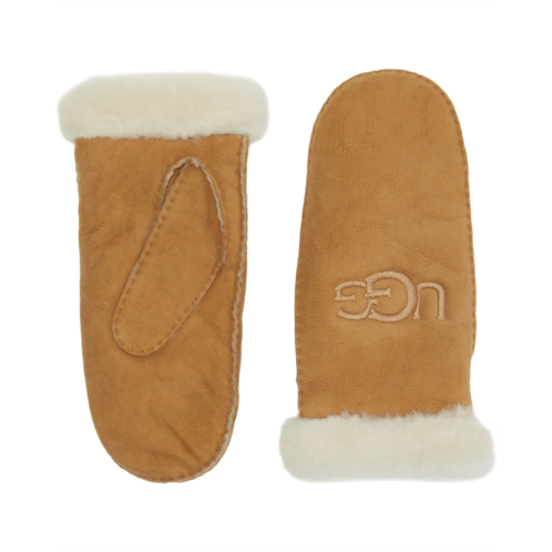 UGG Embroidered Water Resistant Sheepskin Mitten with Tech Palm