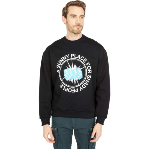 Mens Blue Marble Paris Sunny Place Crew Neck