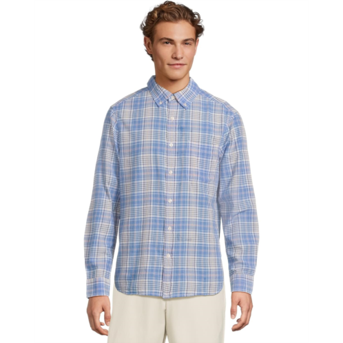 Mens Vineyard Vines Long Bay Plaid Madras Shirt