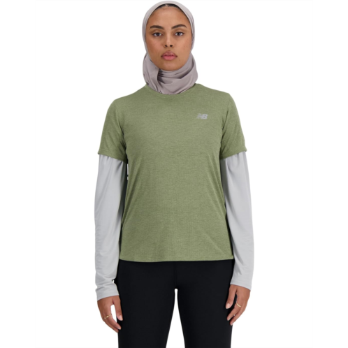 Womens New Balance New Balance Athletics T-Shirt Heather